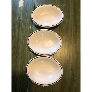 McNicol China Restaurantware Small Oval Bowl - Qty 3